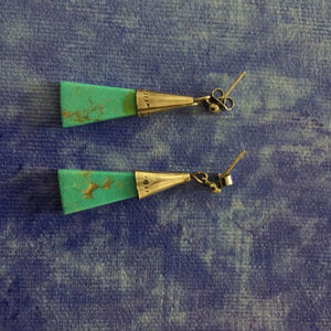 turquoise and silver earrings